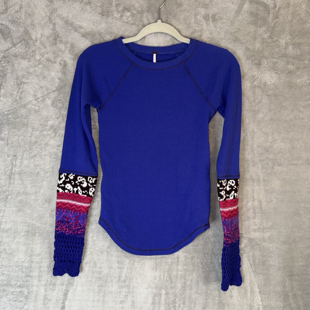 Free People In The Mix Cuff Thermal Womens XS Small Boho Elena Gilbert Alt